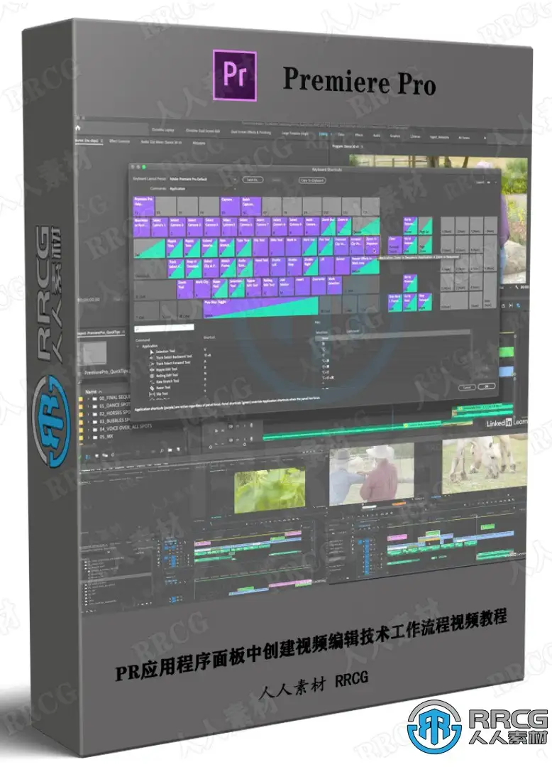 PR应用程序面板中创建视频编辑技术工作流程视频教程