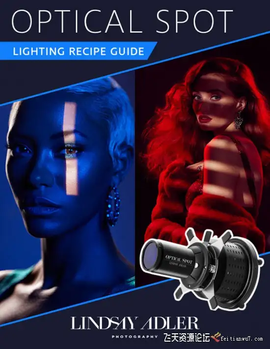 Lindsay Adler 25种光学聚光灯摄影布光配方指南教程