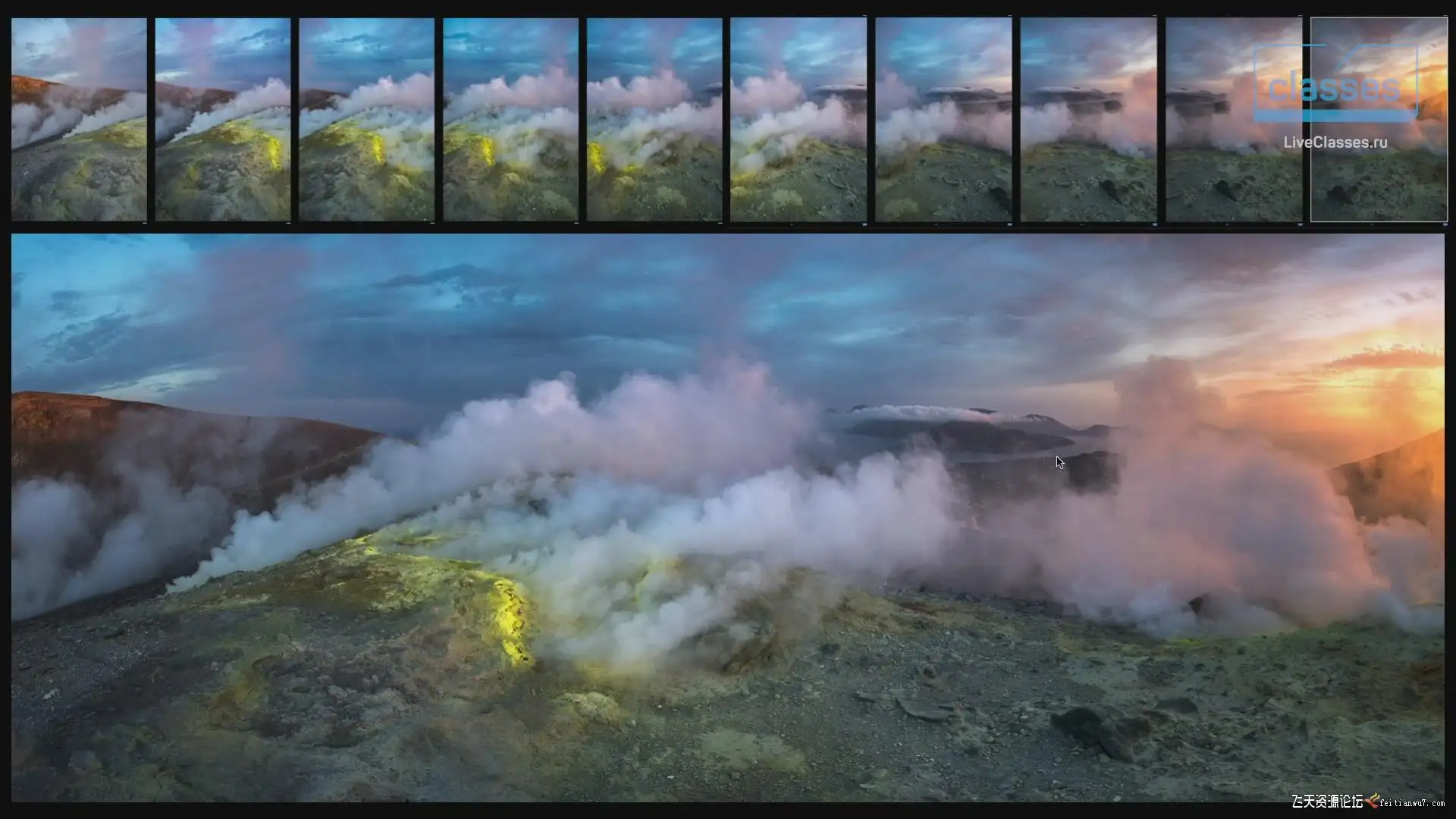 【中文字幕】liveclasses Dmitry Shatrov 7个案例掌握全景风光后期合成教程