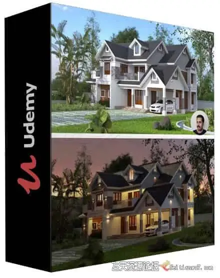 【中英字幕】Blender 3D 建筑设计建模,纹理,照明和渲染从入门到精通教程