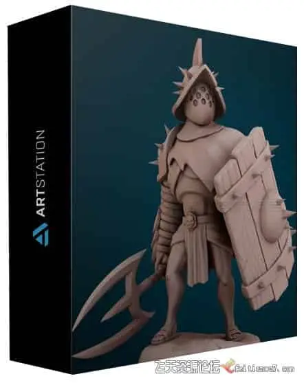 【中英字幕】Blender 2.91 创建3D游戏角色雕刻建模完整工作流程教程