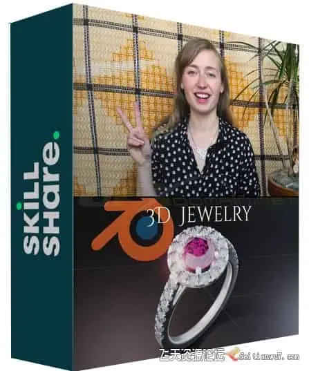 【中英字幕】Blender中创建3D奢华珠宝模型视频教程