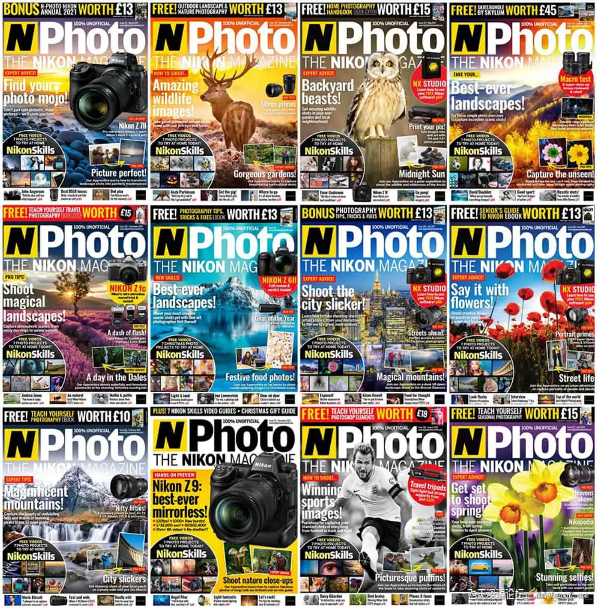 N-Photo UK - 2021年全年系列1-13期摄影杂志合集