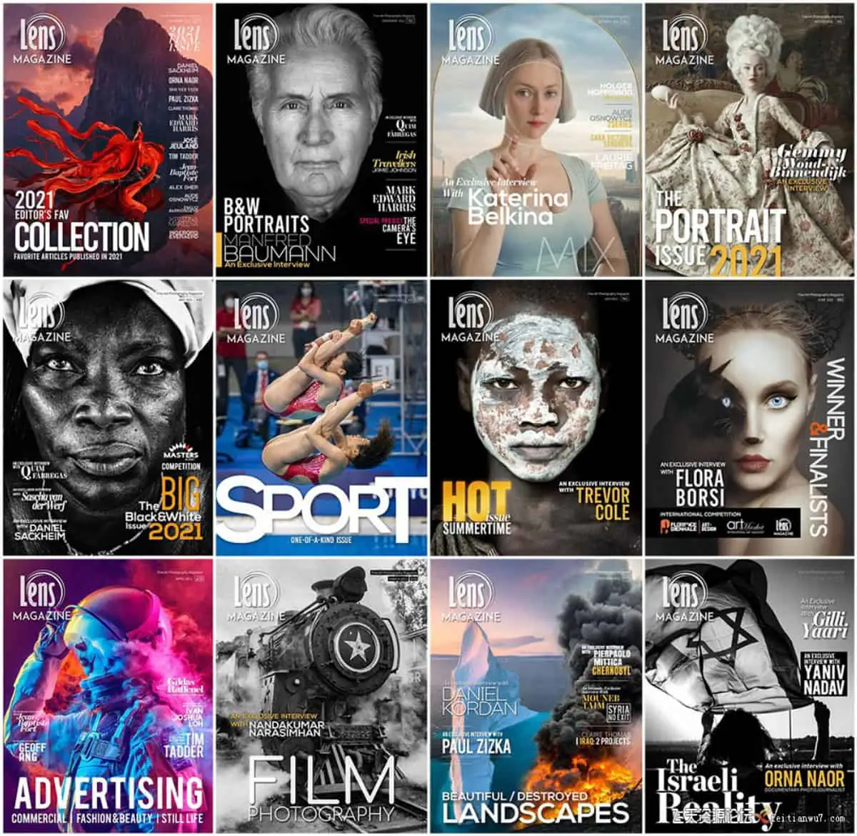 《Lens Magazine》视觉摄影杂志2021年全年系列1-12期