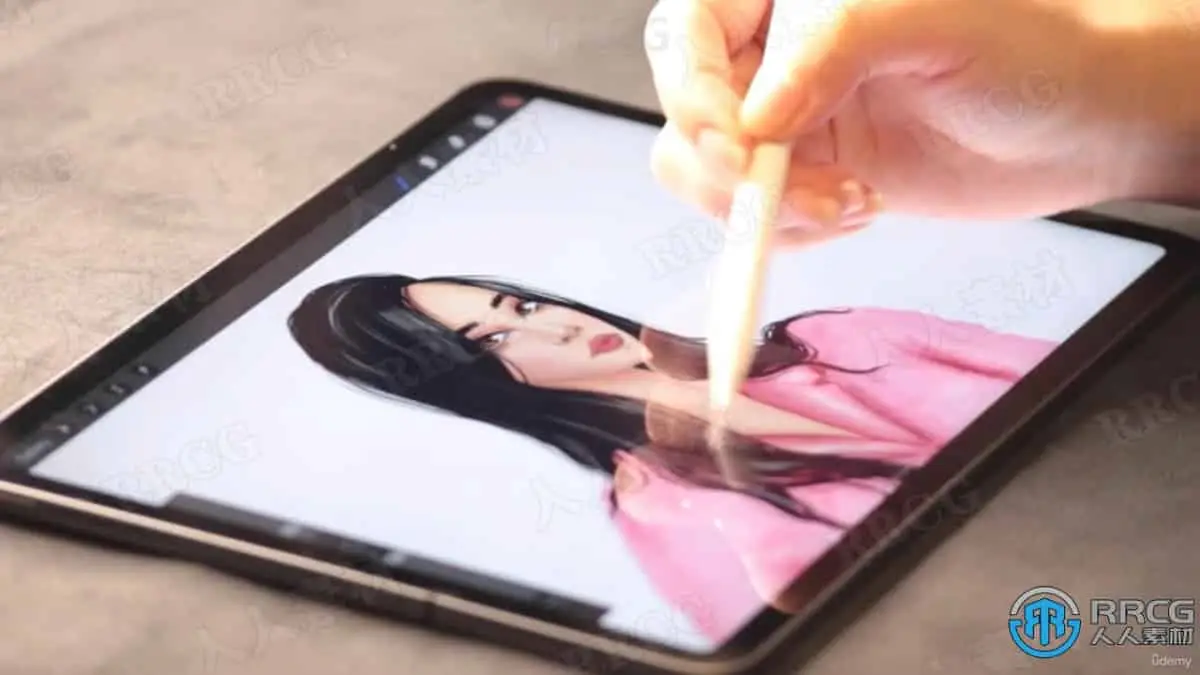 Procreate人物时装设计数字绘画工作流程视频教程