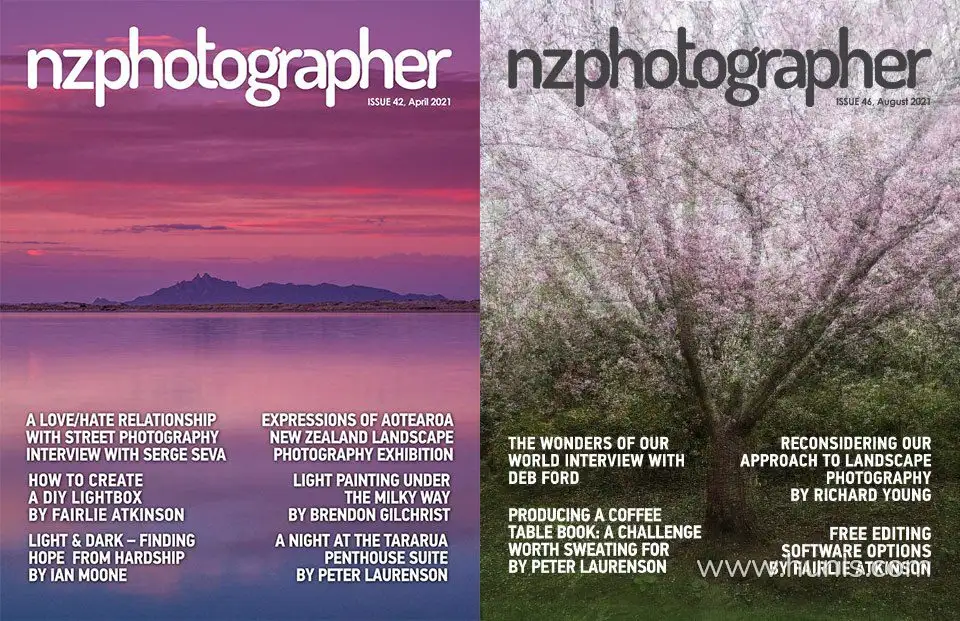 NZPhotographer摄影杂志2021年全年1-12期 NZPhotographer Full Year 2021