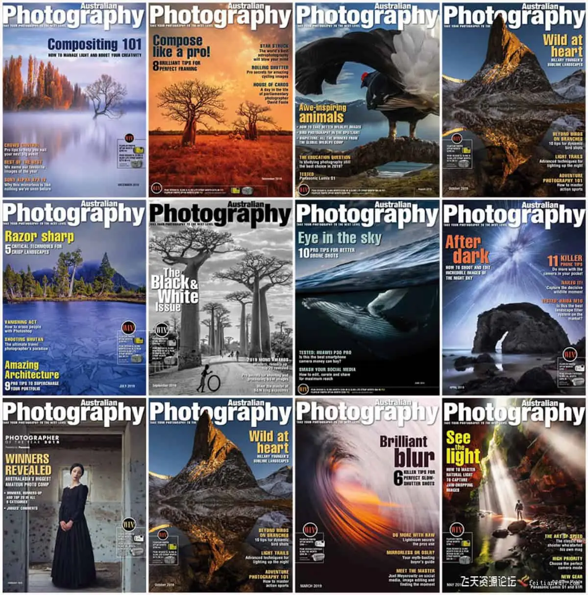 澳大利亚摄影2019 年全年刊1-12期合集Australian Photography 2019 Full Year