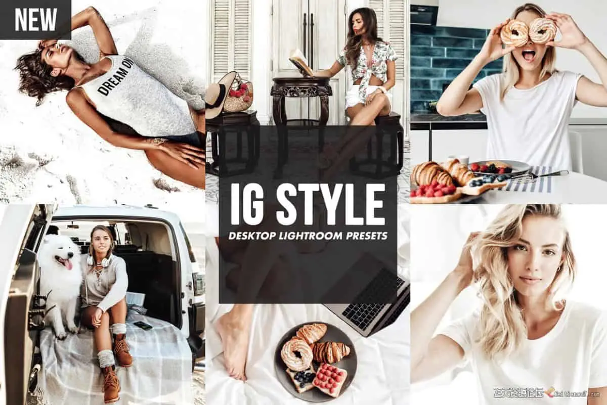 时尚人像明亮干净简约Lightroom预设IG STYLE Lightroom Preset