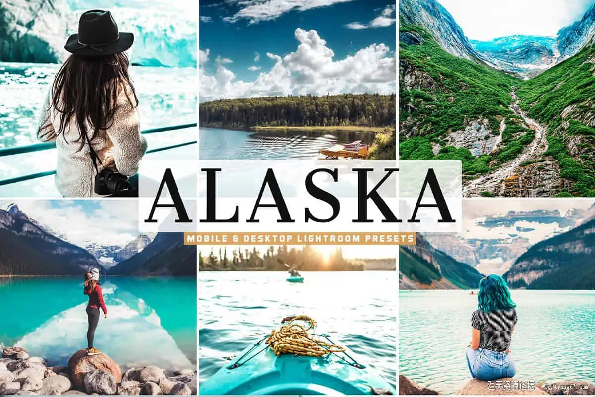 阿拉斯加州风光摄影LR预设/APP预设Alaska Pro Lightroom Presets