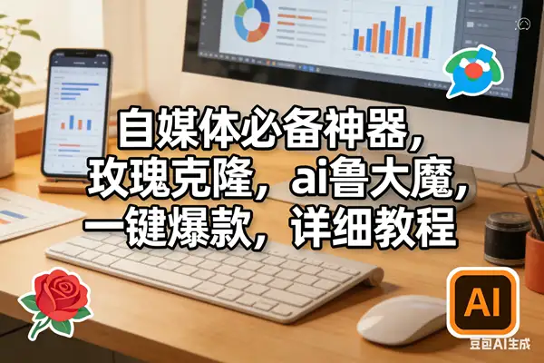 （17886期）玫瑰克隆软件，ai鲁大魔的工具，自媒体必备神器，一键爆款，详细教程。