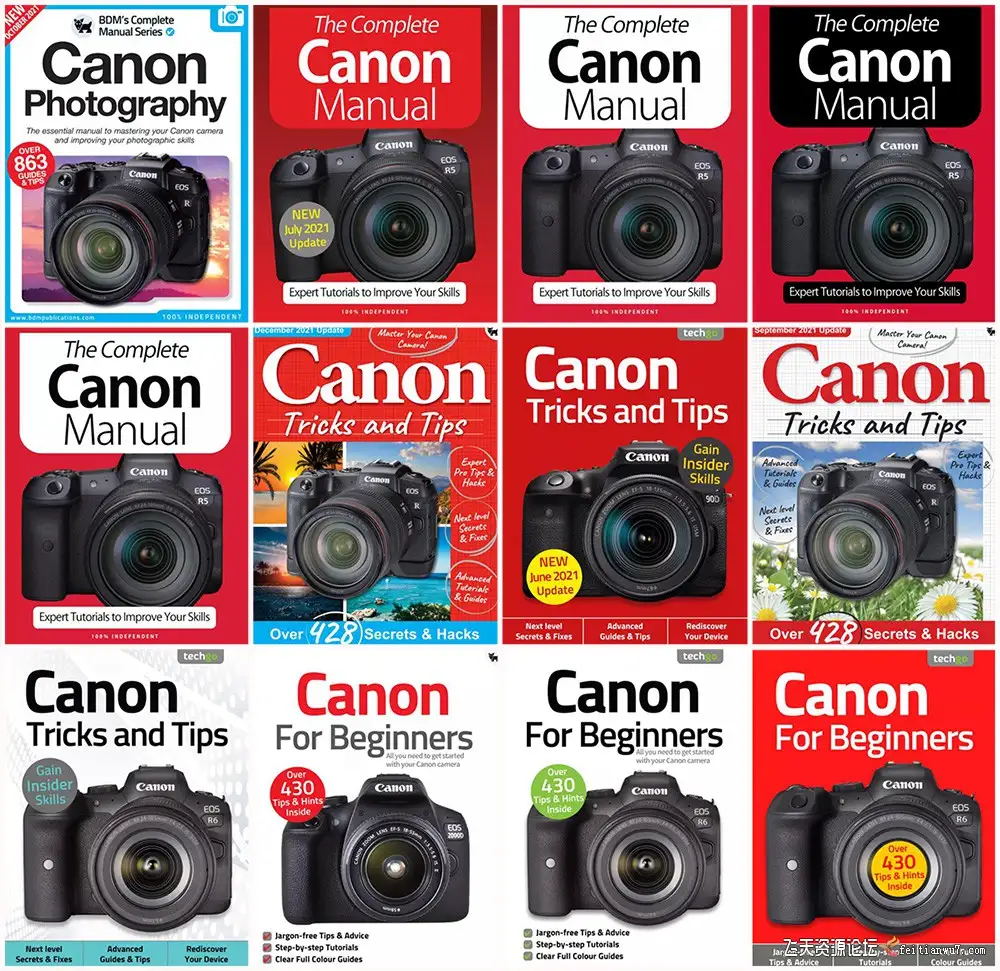 佳能初学者完整手册技巧和窍门2021年全年1-13期合集