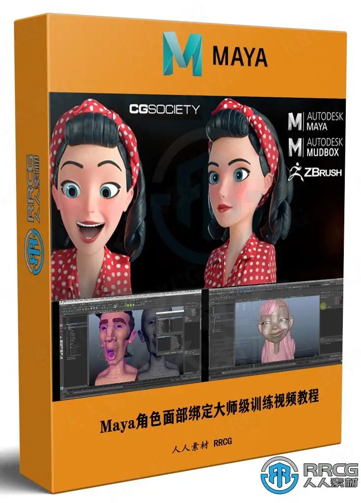 Maya角色面部绑定大师级训练视频教程