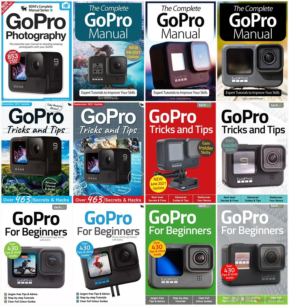 GoPro 适合初学者的完整手册技巧和提示2021年全年12期合集