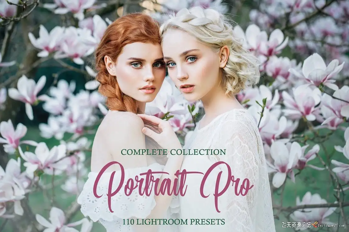 明亮通透时尚人像后期Lightroom预设/APP预设Portrait Pro Complete Collection