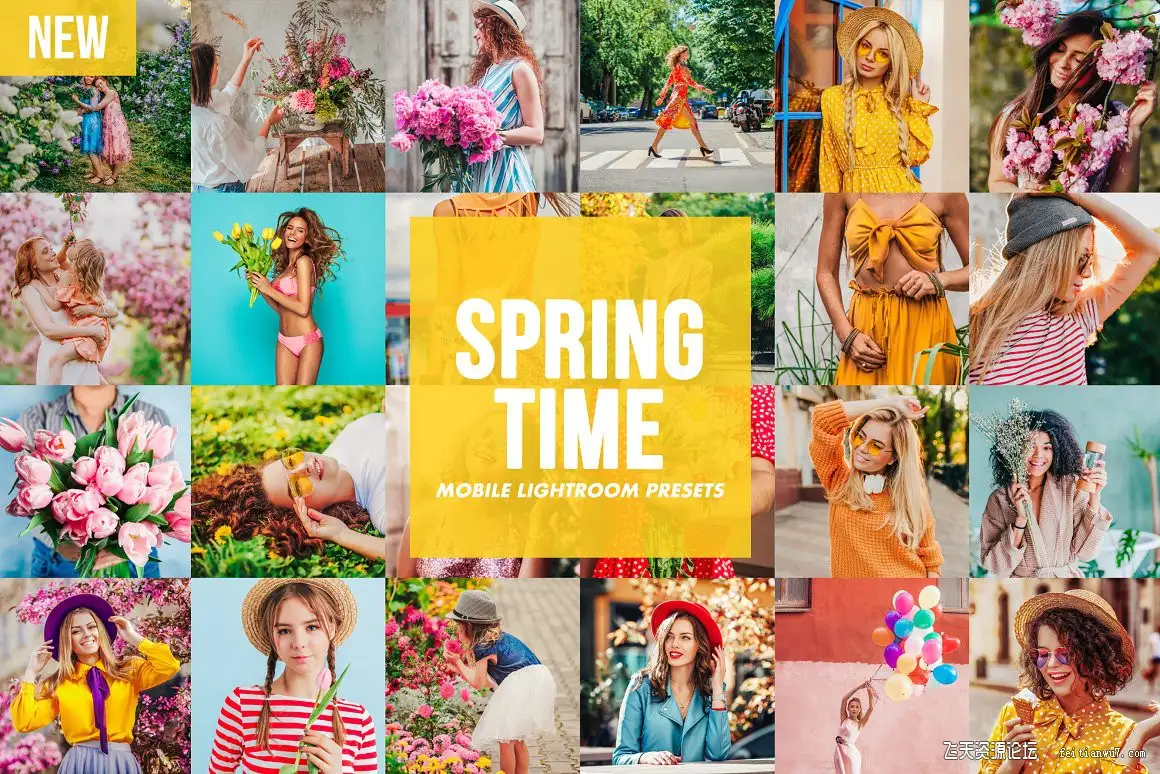 时尚唯美春季旅拍人像Lightroom预设Mobile Lightroom Presets SPRINGTIME