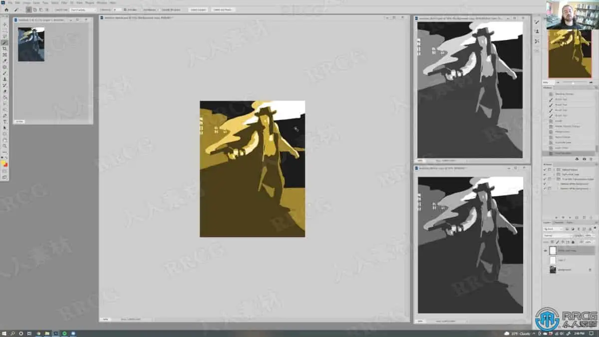 连续漫画页面色彩创作数字绘画工作流程视频教程 绘画插画教程 人人CG (6)