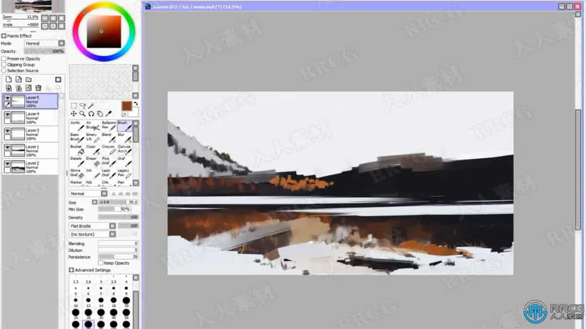 Aenami画师无尽道路数字绘画实例训练视频教程 绘画插画教程 人人CG (2)