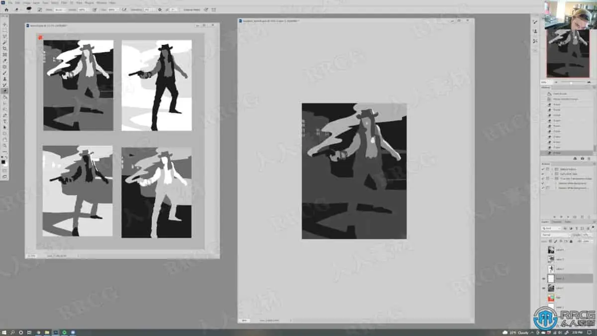连续漫画页面色彩创作数字绘画工作流程视频教程 绘画插画教程 人人CG (5)
