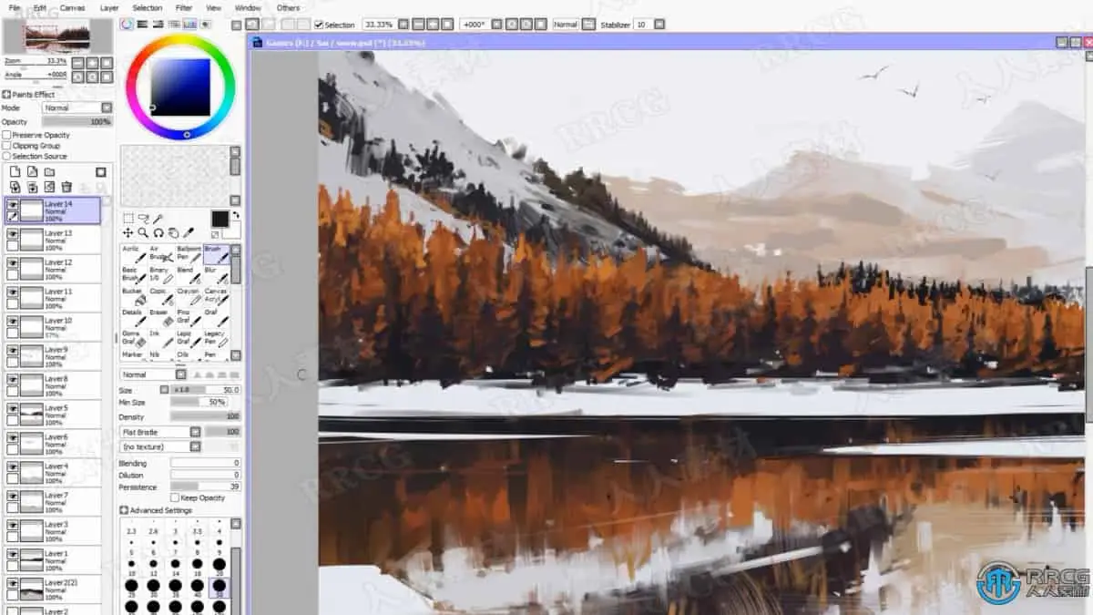 Aenami画师无尽道路数字绘画实例训练视频教程 绘画插画教程 人人CG (6)