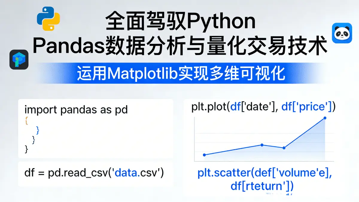全面驾驭Python Pandas数据分析与量化交易技术 运用Matplotlib实现多维可视化
