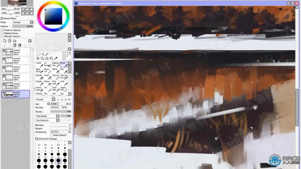 Aenami画师宁静森林数字绘画实例训练视频教程 绘画插画教程 人人CG (3)