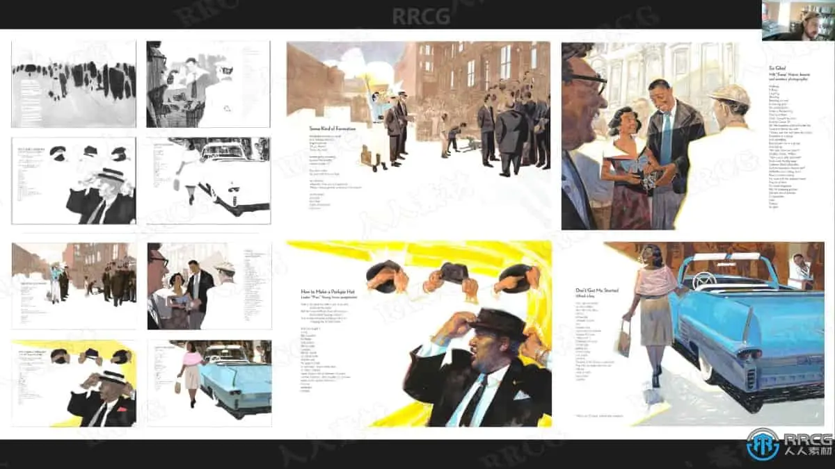 连续漫画页面色彩创作数字绘画工作流程视频教程 绘画插画教程 人人CG (2)