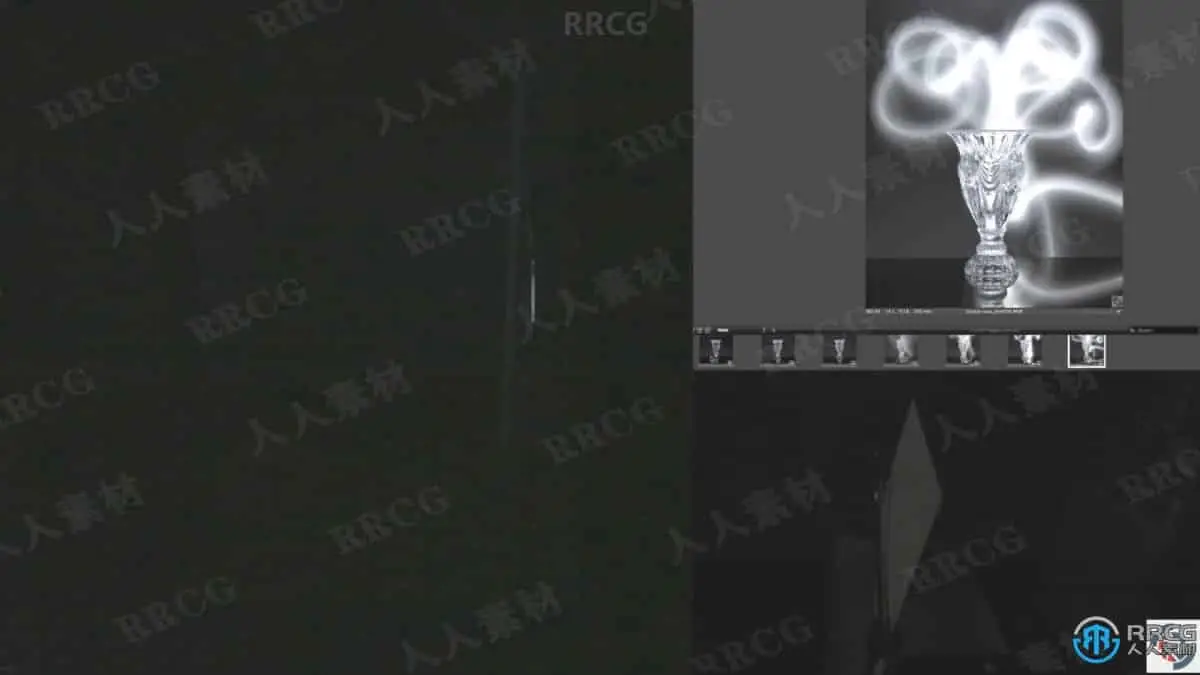 玻璃水晶花瓶摄影拍摄工作流程视频教程 摄影摄像教程 人人CG (8)