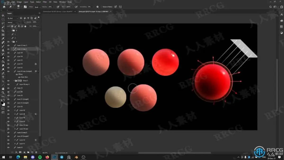 皮肤真实漂亮优化画法数字绘画视频教程 绘画插画教程 人人CG (5)