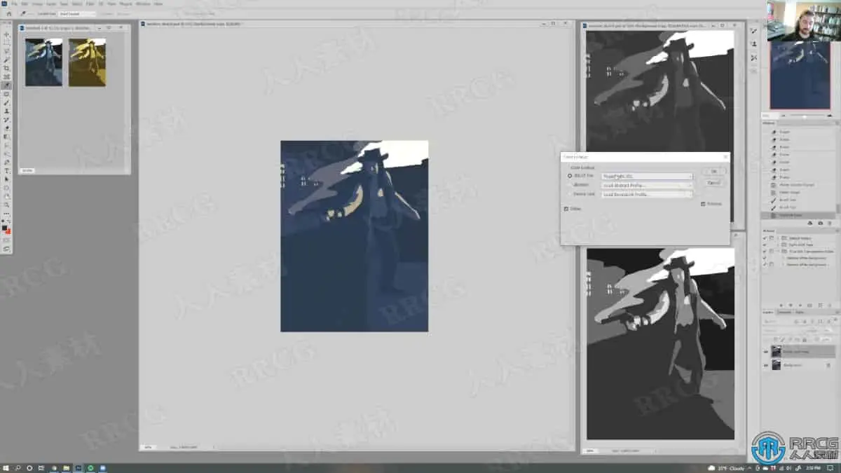 连续漫画页面色彩创作数字绘画工作流程视频教程 绘画插画教程 人人CG (7)