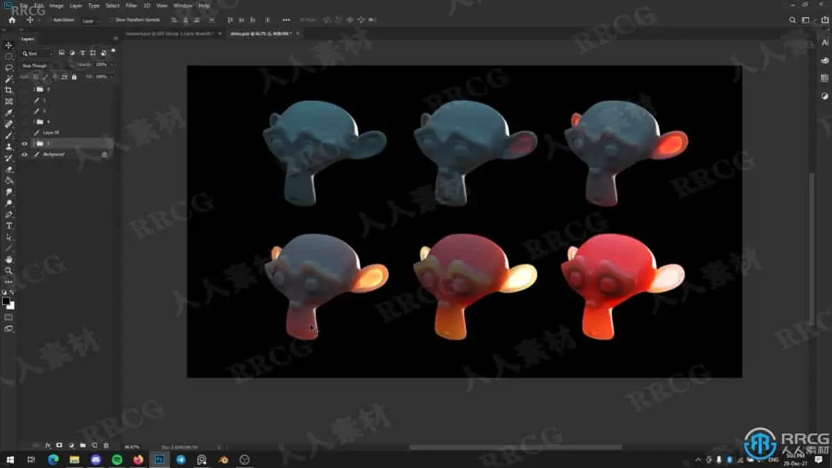 皮肤真实漂亮优化画法数字绘画视频教程 绘画插画教程 人人CG (4)