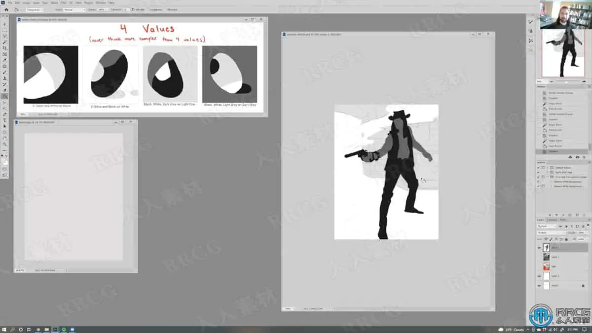 连续漫画页面色彩创作数字绘画工作流程视频教程 绘画插画教程 人人CG (4)