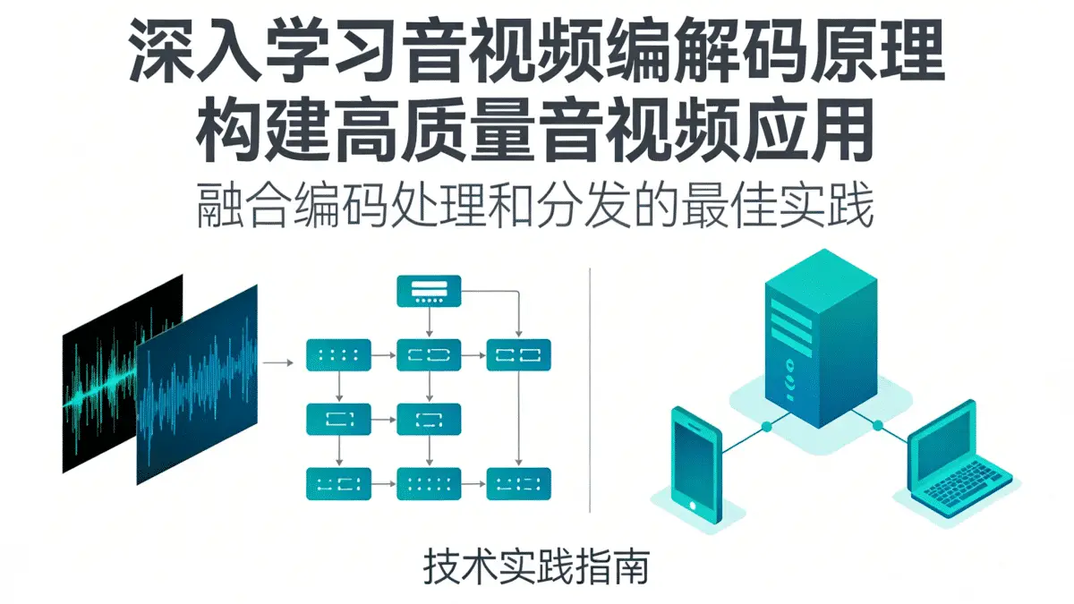 深入学习音视频编解码原理 构建高质量音视频应用 融合编码处理和分发的最佳实践