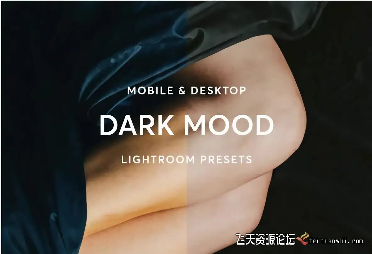 暗色调情绪人像电影色调LR预设/手机APP预设Dark Mood Lightroom Presets