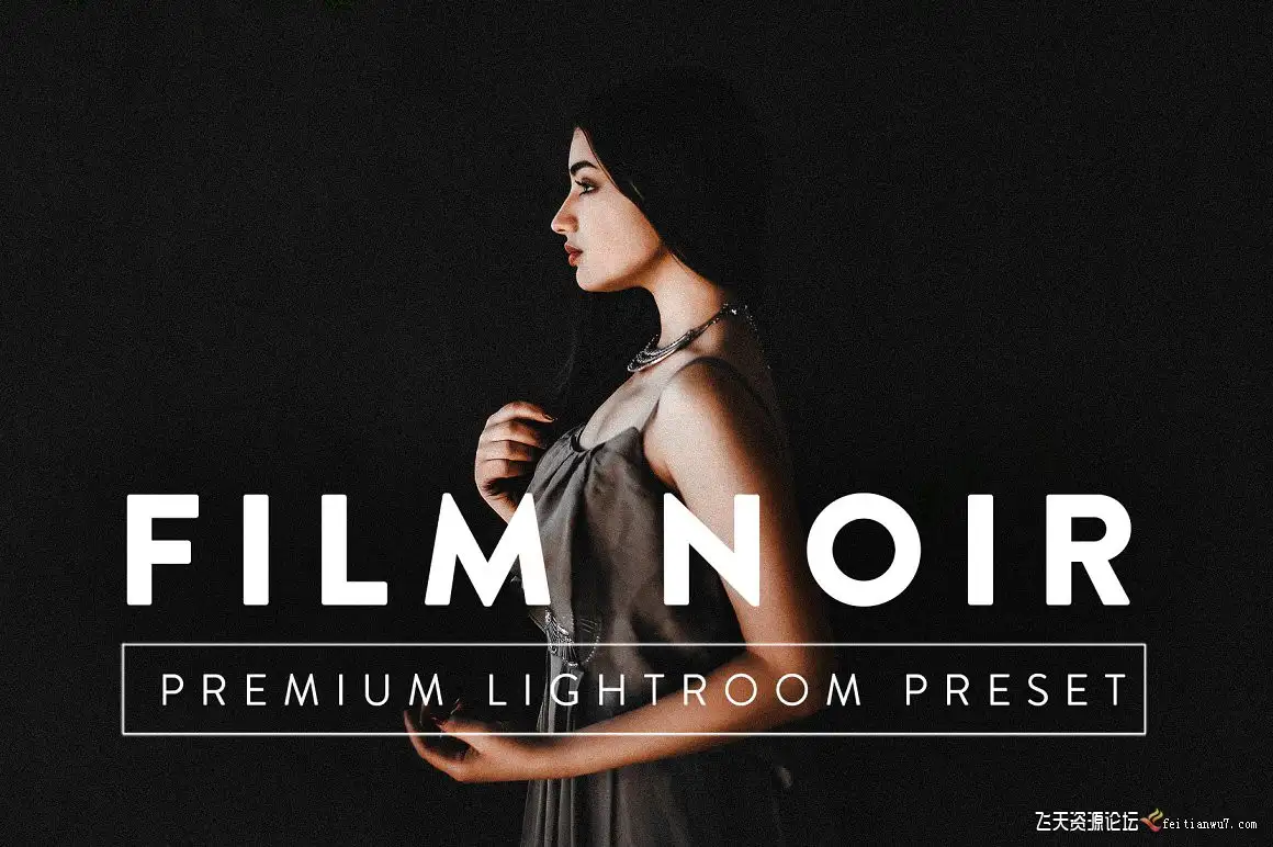 黑暗电影系胶片人像R预设手机APP滤镜FILM NOIR Pro Lightroom Preset