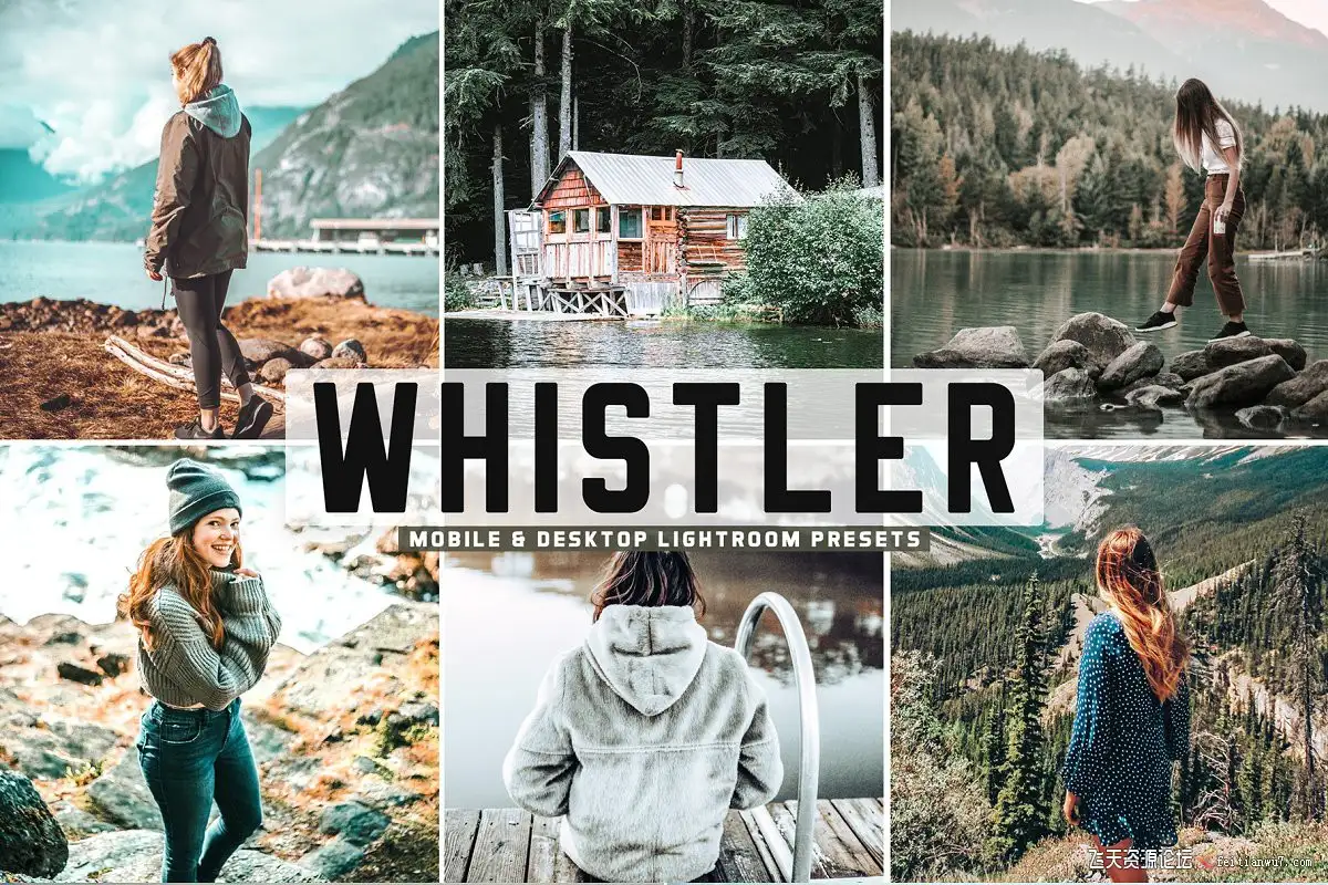 徒步旅拍情绪水洗胶片感LR预设/移动APP滤镜Whistler Pro Lightroom Presets