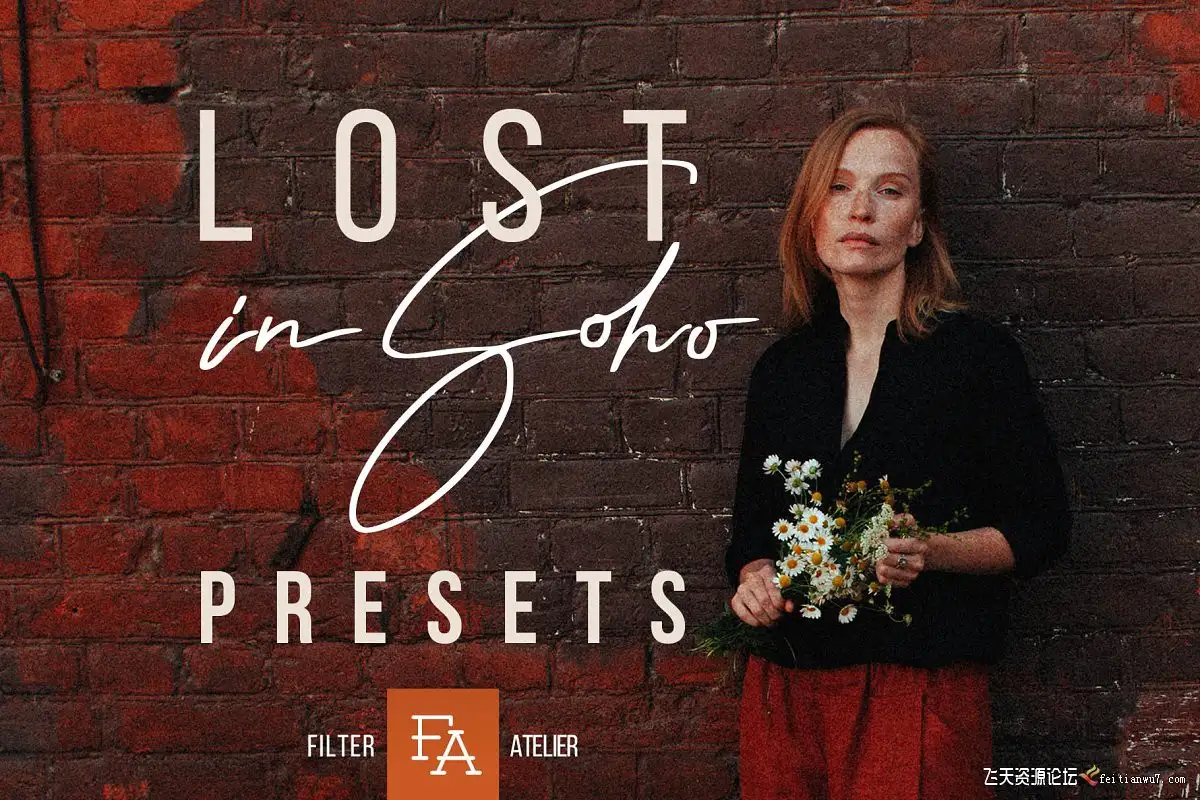 城市时尚肖像电影暖色调LR/手机APP滤镜Lost in Soho Lightroom & ACR Presets