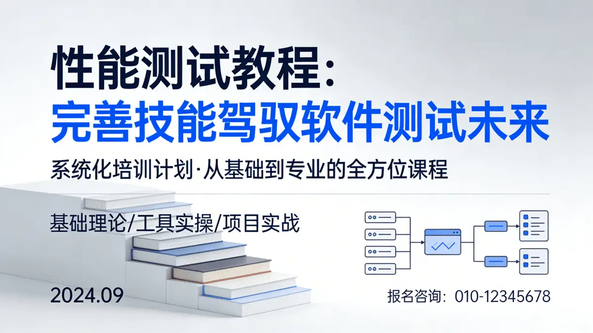 [性能测试教程] 完善技能驾驭软件测试未来 系统化培训计划从基础到专业的全方位课程