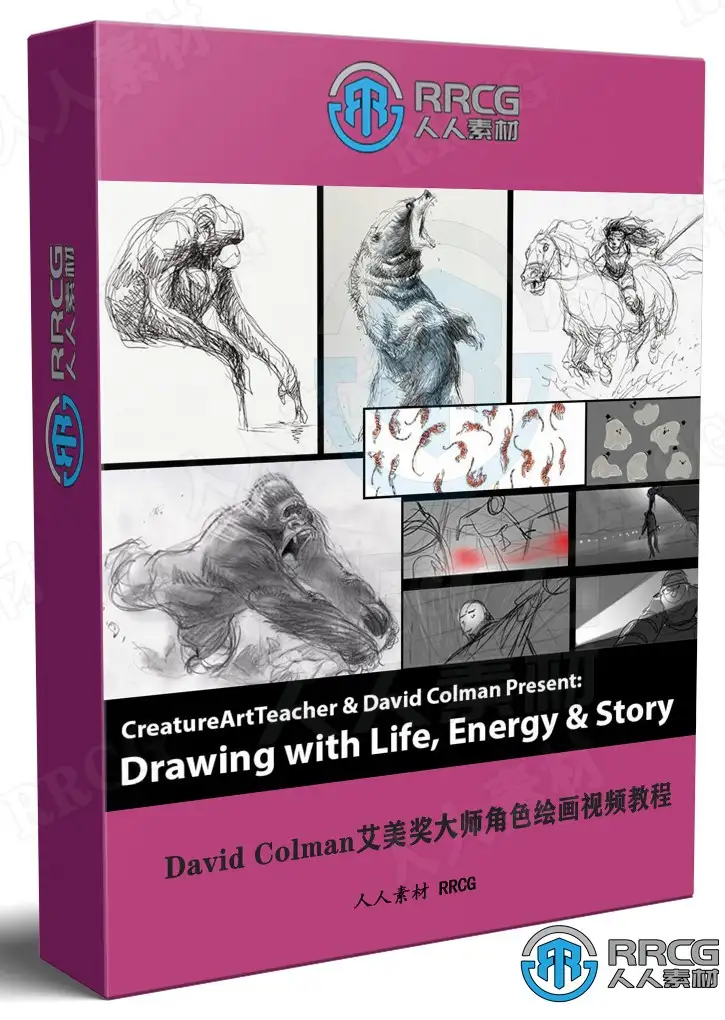 David Colman艾美奖大师角色设计与故事艺术传统绘画视频教程