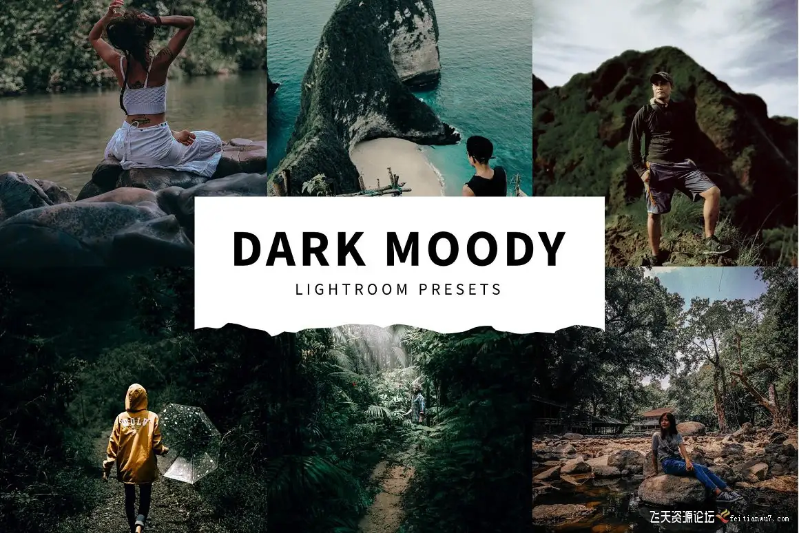 黑暗情绪旅拍风光电影胶片Lightroom预设Dark Moody Lightroom Presets