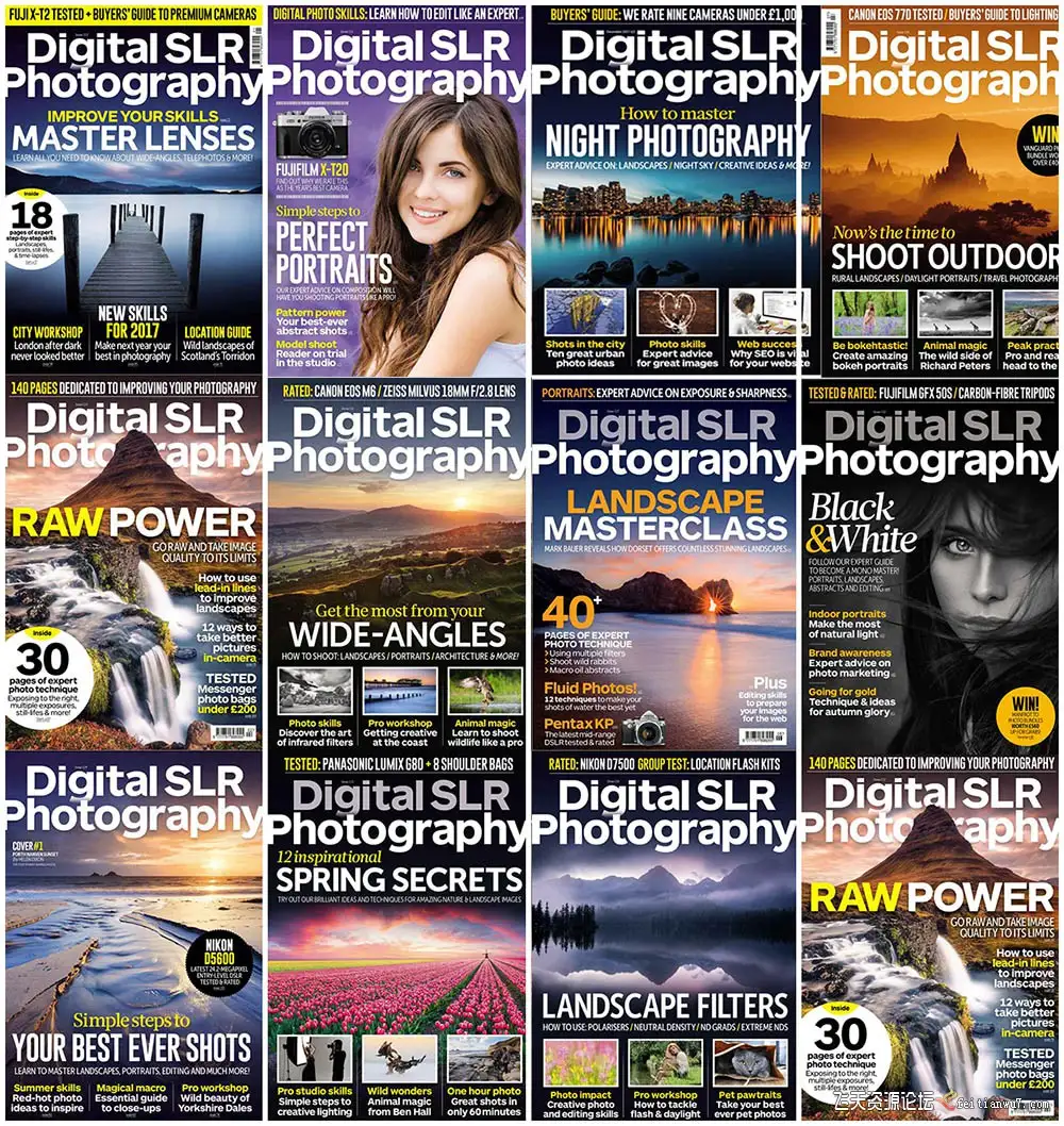 Digital SLR Photography-数码单反摄影2017年全年刊合集1-12期