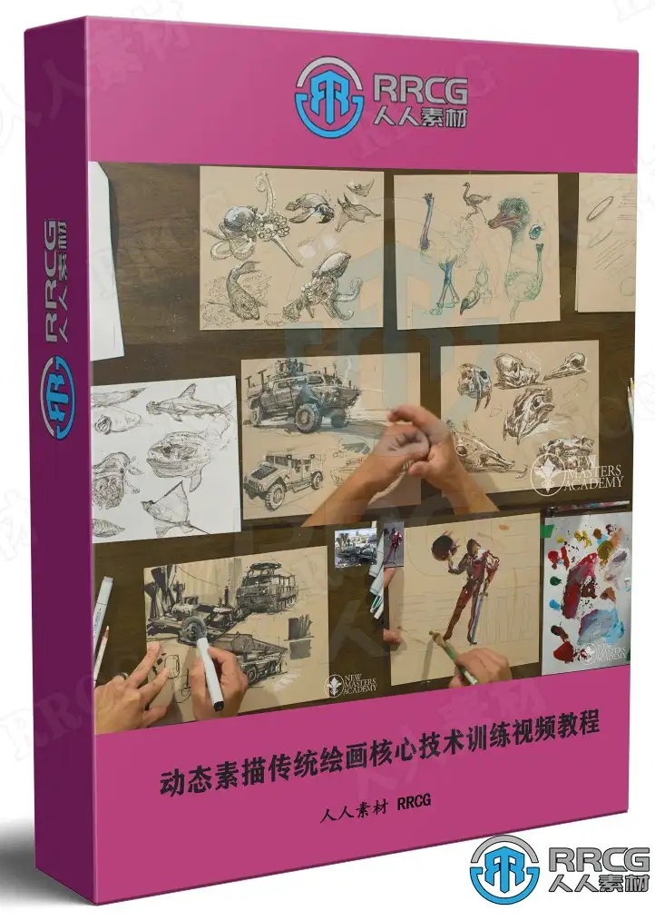 动态素描传统绘画核心技术训练视频教程