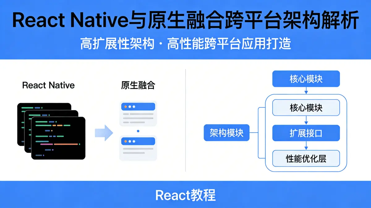 [React教程] React Native与原生融合跨平台架构 高扩展性架构解析 打造高性能跨平台应用