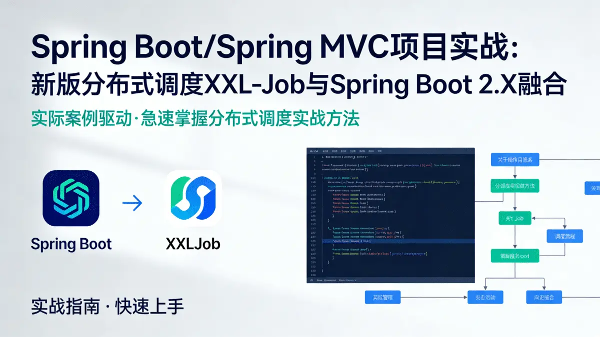 [Spring Boot/Spring MVC] 实际案例驱动 新版分布式调度XXL-Job与SpringBoot2.X完美融合 急速掌握项目实战方法