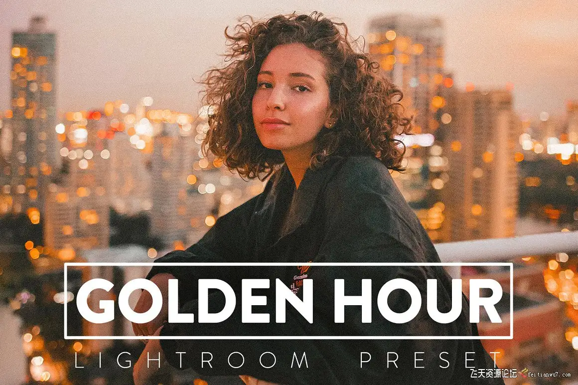 日落日出黄金时段人像LR预设/移动APP滤镜GOLDEN HOUR Lightroom Preset