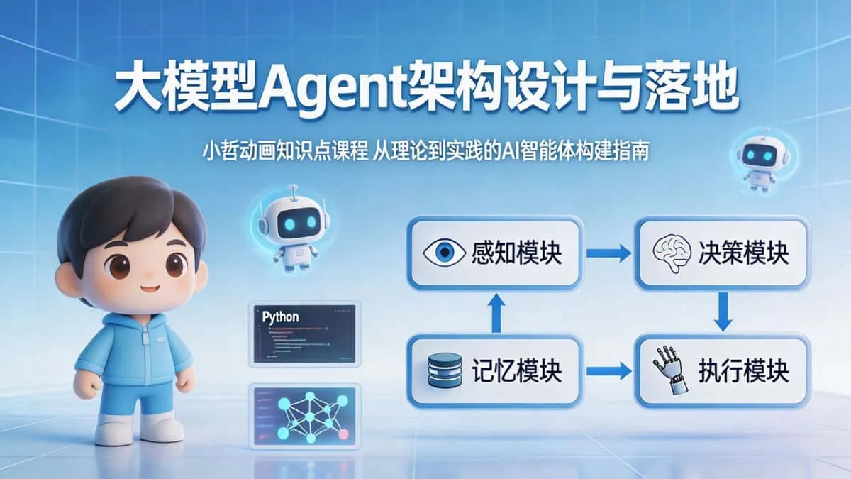 大模型 Agent 架构设计与落地 小哲动画知识点课程