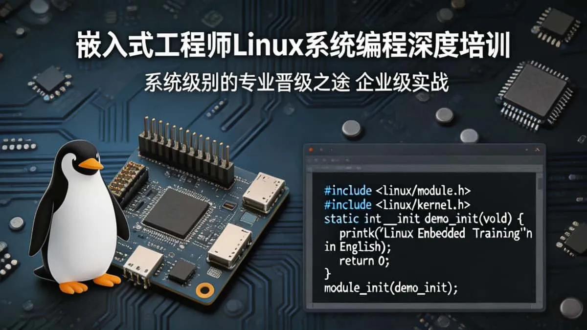 [硬件/嵌入式/PLC教程] 系统级别的专业晋级之途 嵌入式工程师Linux系统编程深度培训与自我进阶企业级实战