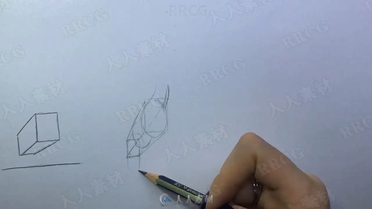 动物角色铅笔传统素描绘画过程视频教程