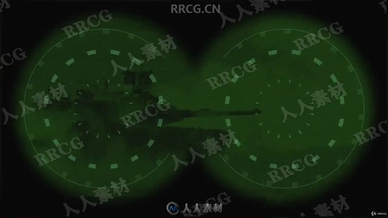 AE监控夜视足迹摄像镜头特效制作视频教程