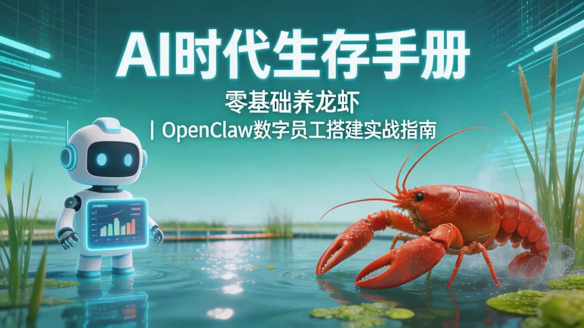 AI时代生存手册：零基础养龙虾｜OpenClaw数字员工搭建实战指南