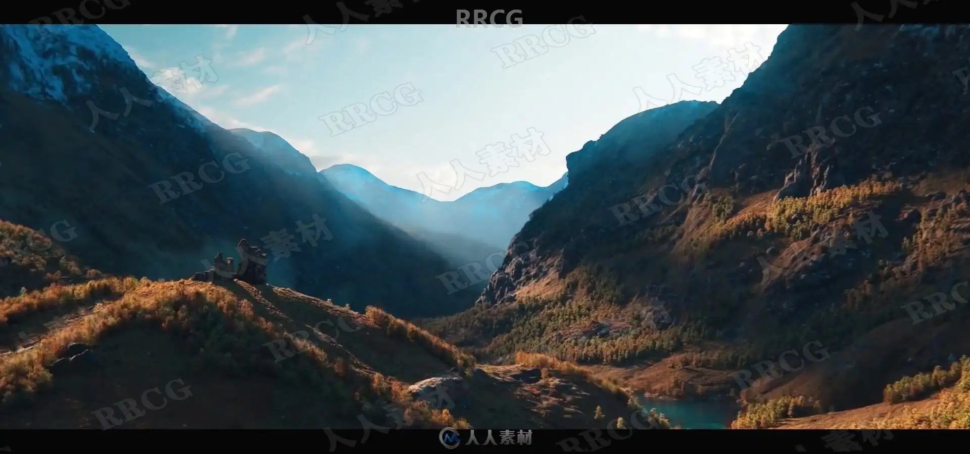 Houdini大型光影景观自然环境场景视频教程